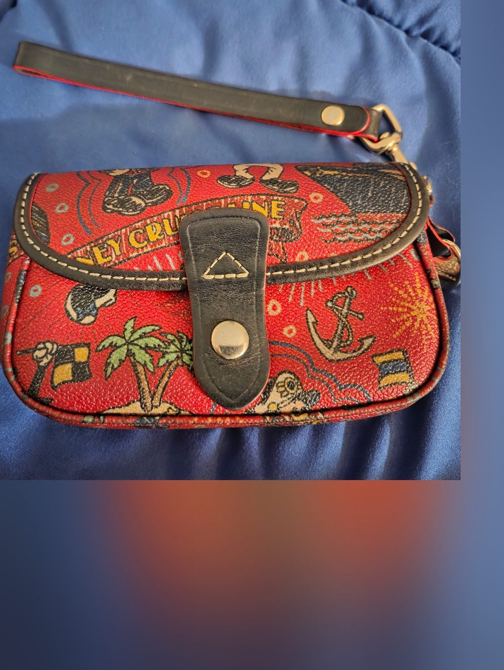 Red Dooney & Bourke Disney Cruise Line Wristlet